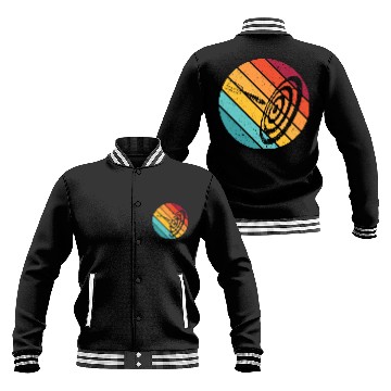 Discover Darts funny dart bullseye arrow gift board retro Baseball Jackets