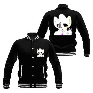 Discover Albino Galaxy wolf oc! Baseball Jackets