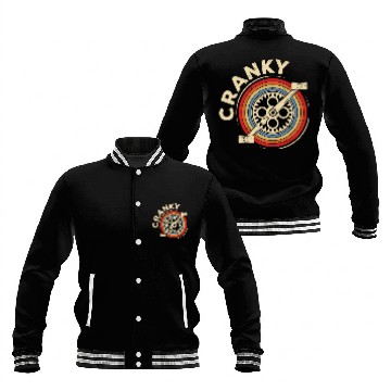 Discover Cranky | smooth & vintage cycle pedals gift Baseball Jackets