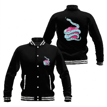 Discover Snake and Apple temptation Baseball Jackets
