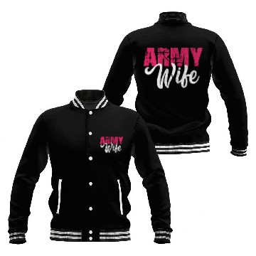 Discover Army Wife Baseball Jackets
