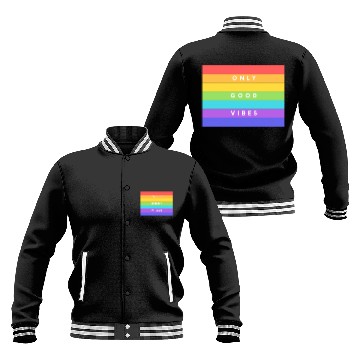 Discover Rainbow Flag LGBT Rights Advocacy and CauseT Baseball Jackets