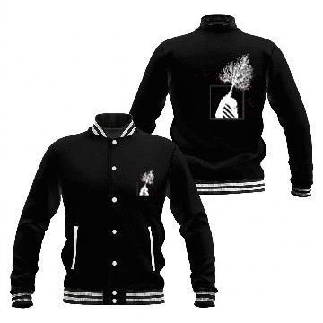 Discover Skeleton Tree Light Baseball Jackets