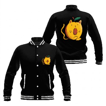 Discover apricot cat Baseball Jackets