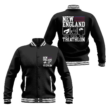 Discover New England Triathlon - Lobster Chowder and Beer Baseball Jackets