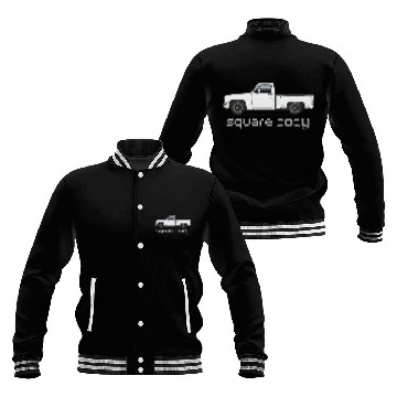 Discover Square Body White Baseball Jackets