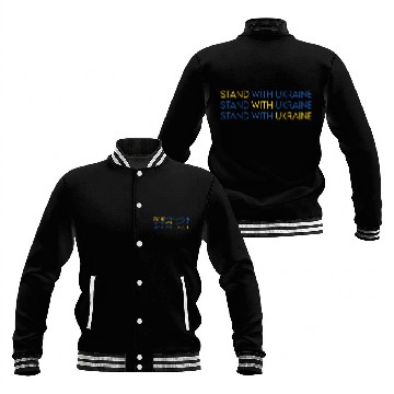 Discover Stand With Ukraine - Stop Putin Baseball Jackets