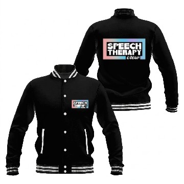 Discover Speech Therapy SLP Speech Language Pathologist Baseball Jackets