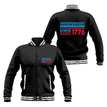 Discover Independent Since 1776 - 4th of July American Flag Baseball Jackets