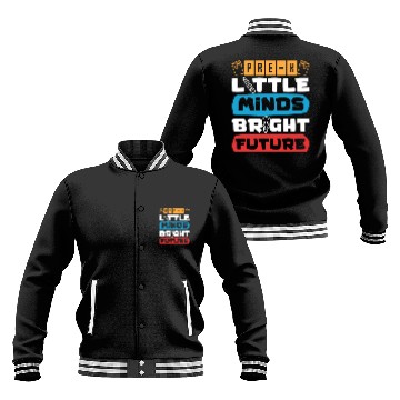 Discover Preschool Kids Back to School Little Minds Bright Baseball Jackets