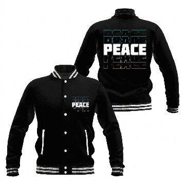 Discover "Peace" modern design Baseball Jackets
