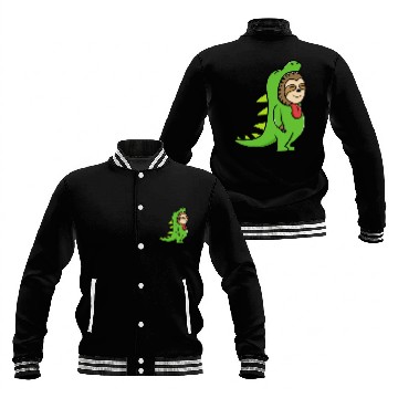 Discover Dinosaur with Sloth Baseball Jackets