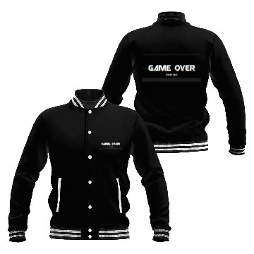 Discover Glitch Game Over Baseball Jackets