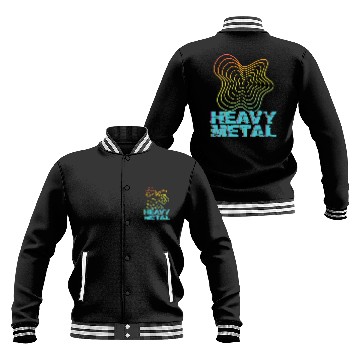 Discover Heavy Metal Frequency Rocking Metal Fan Hard rock Baseball Jackets