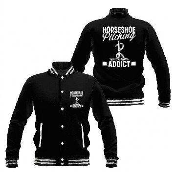 Discover Horseshoe Pitching Thrower Pitcher Addict Tosser Baseball Jackets