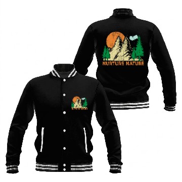 Discover Nurture Nature Climate Change Earth Day Baseball Jackets