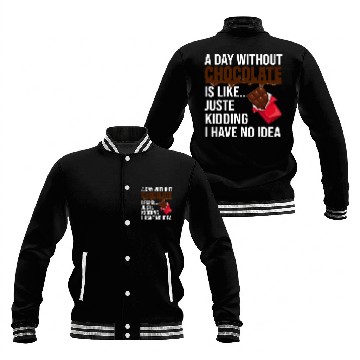 Discover Dark Chocolate Lover Candy Bar Baseball Jackets