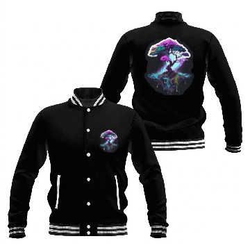Discover Synthwave Bonsai Tree Baseball Jackets