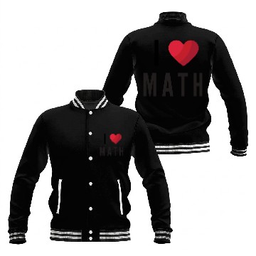 Discover I Love Math Baseball Jackets
