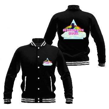 Discover Alternative Rock Unicorn Rainbow Design Baseball Jackets