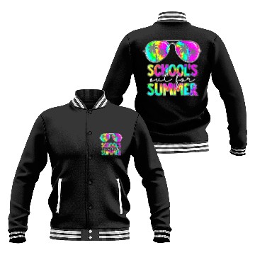 Discover Schools Out For Summer Teacher Cool Happy Last Day Baseball Jackets