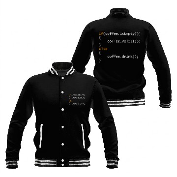 Discover Programmer Coffee For Coders Baseball Jackets