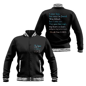 Discover Thank you Lord gratitude thankful blessings Baseball Jackets