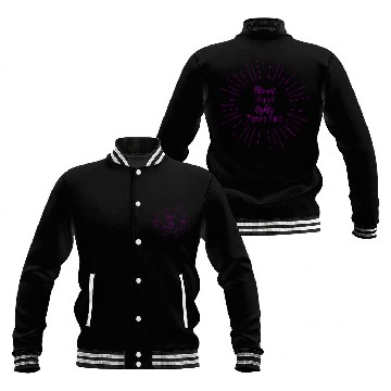 Discover Blessed and Highly Favored Purple Baseball Jackets