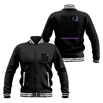 Discover Suicide Prevention Awareness 988 Mental Health Baseball Jackets