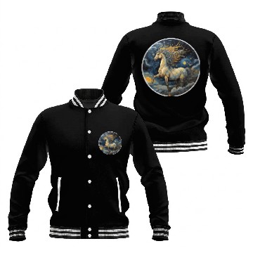 Discover running horse design Baseball Jackets