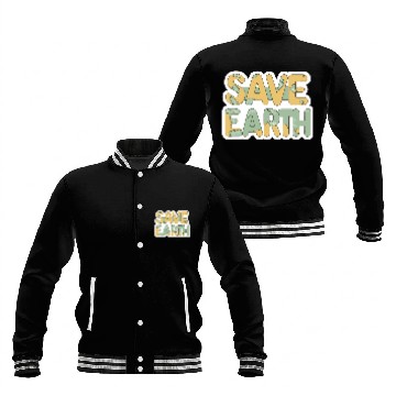 Discover Save Earth be an Eco-Warrior Baseball Jackets