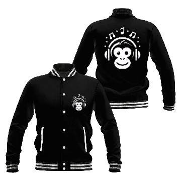 Discover Joyful Monkey Tune Baseball Jackets