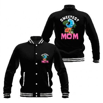 Discover Sweetest Mom Tropical Wave Baseball Jackets