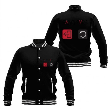 Discover Game Over - Minimalist Tech Design Baseball Jackets