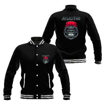 Discover Amazing with gorilla. Baseball Jackets