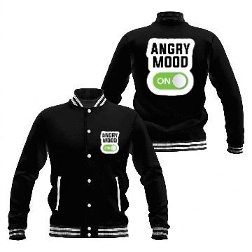 Discover Angry mood Baseball Jackets