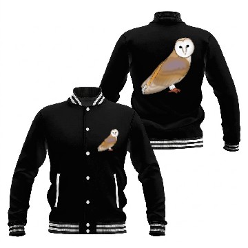 Discover barn owl Baseball Jackets