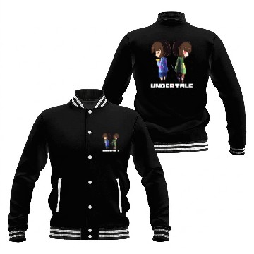 Discover Undertale - chara and frisk Baseball Jackets