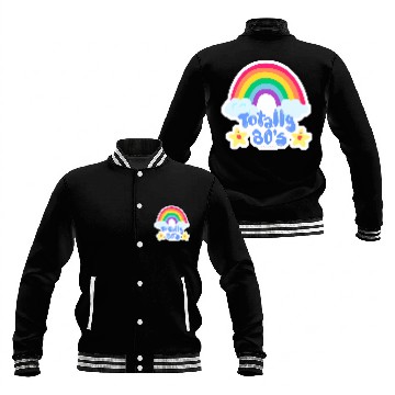 Discover Like Totally 80s rainbow Baseball Jackets