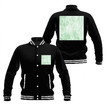 Discover Light Green Shell Pattern Polo Baseball Jackets