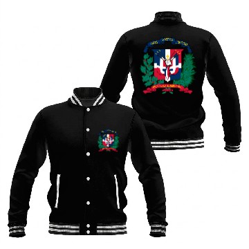 Discover dominican republic emblem Baseball Jackets