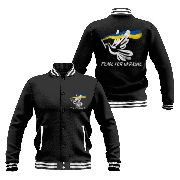 Discover Ukrainian Flag Dove Peace For Ukraine Distressed D Baseball Jackets