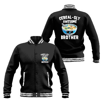 Discover Kids Cute Matching Big Bro Older Brother Cereal Lo Baseball Jackets