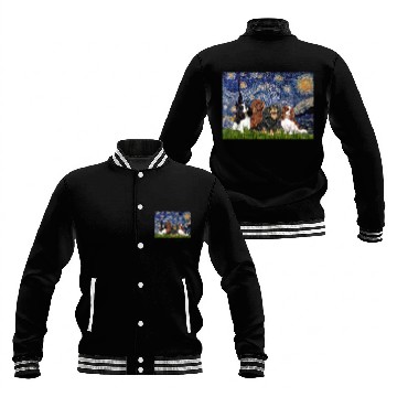 Discover Cavaliers (four) - Starry Night Baseball Jackets
