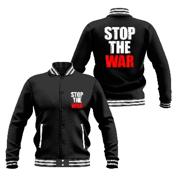 Discover Stop The War Anti Putin Peace Support Free Ukraine Baseball Jackets