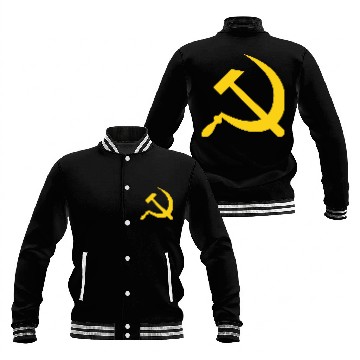 Discover Hammer and sickle (yellow) Baseball Jackets