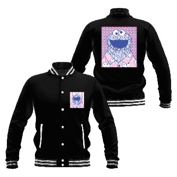 Discover Cookie Monster | Button Down Cookie Baseball Jackets