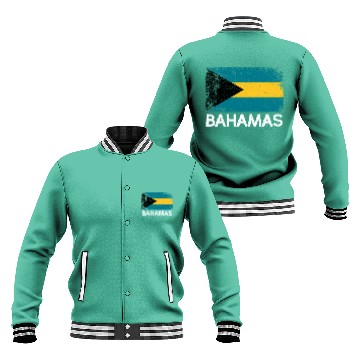 Discover Bahamian Flag Made In Bahamas Baseball Jackets