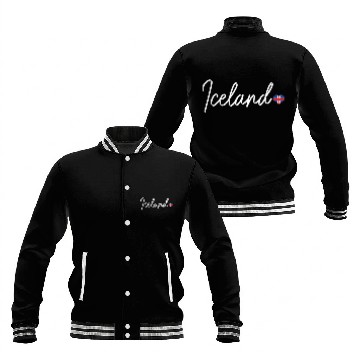 Discover Iceland Icelandic Flag Baseball Jackets