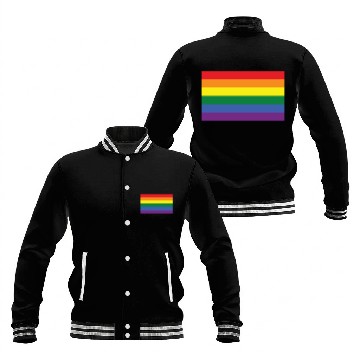 Discover LGBT Gay Pride Rainbow Flag Baseball Jackets
